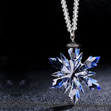 Car Styling Snowflake Crystal Pendant Car Ornament Modern