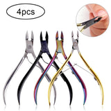 4/8/12pcs Stainless Steel Nail Cuticle Nipper Cutter Dead