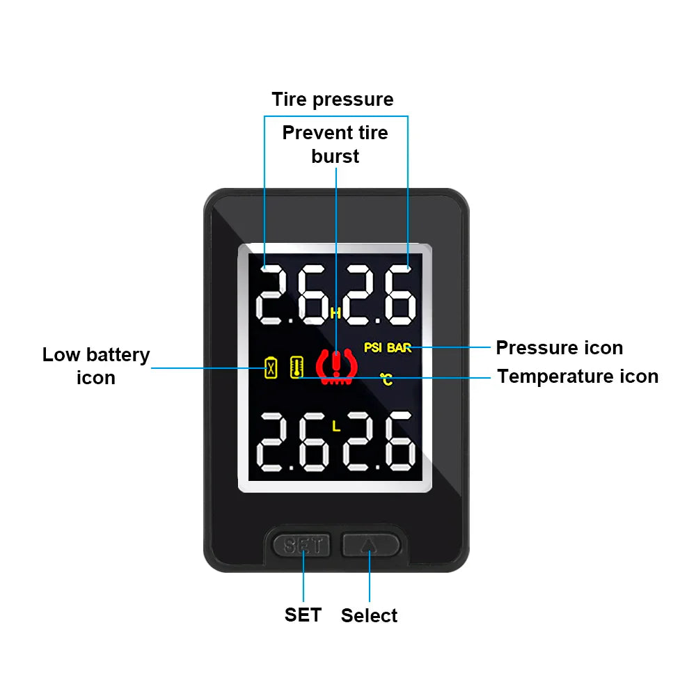 LEEPEE Car TPMS Tire Pressure Monitor System