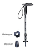 Walking Stick Carbon Fibers T-handle Adjustable 49-100cm 3