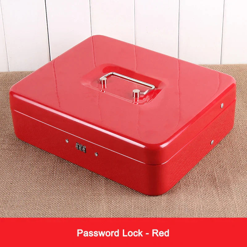 Locked Large Cashier Drawer Metal Cash Box 2