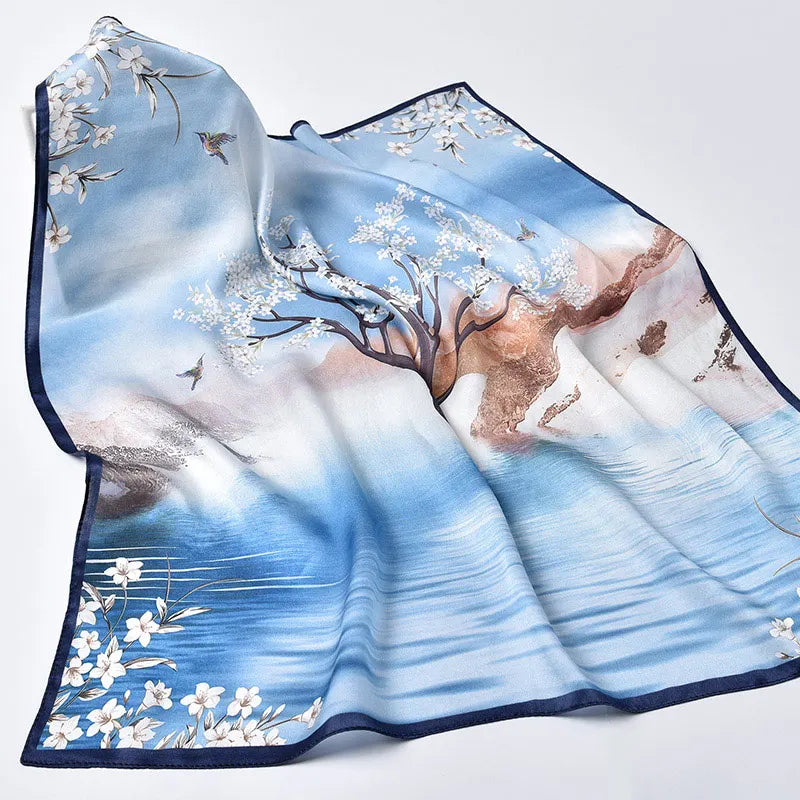 100 Silk Square Scarf for Women 65x65cm Beautiful