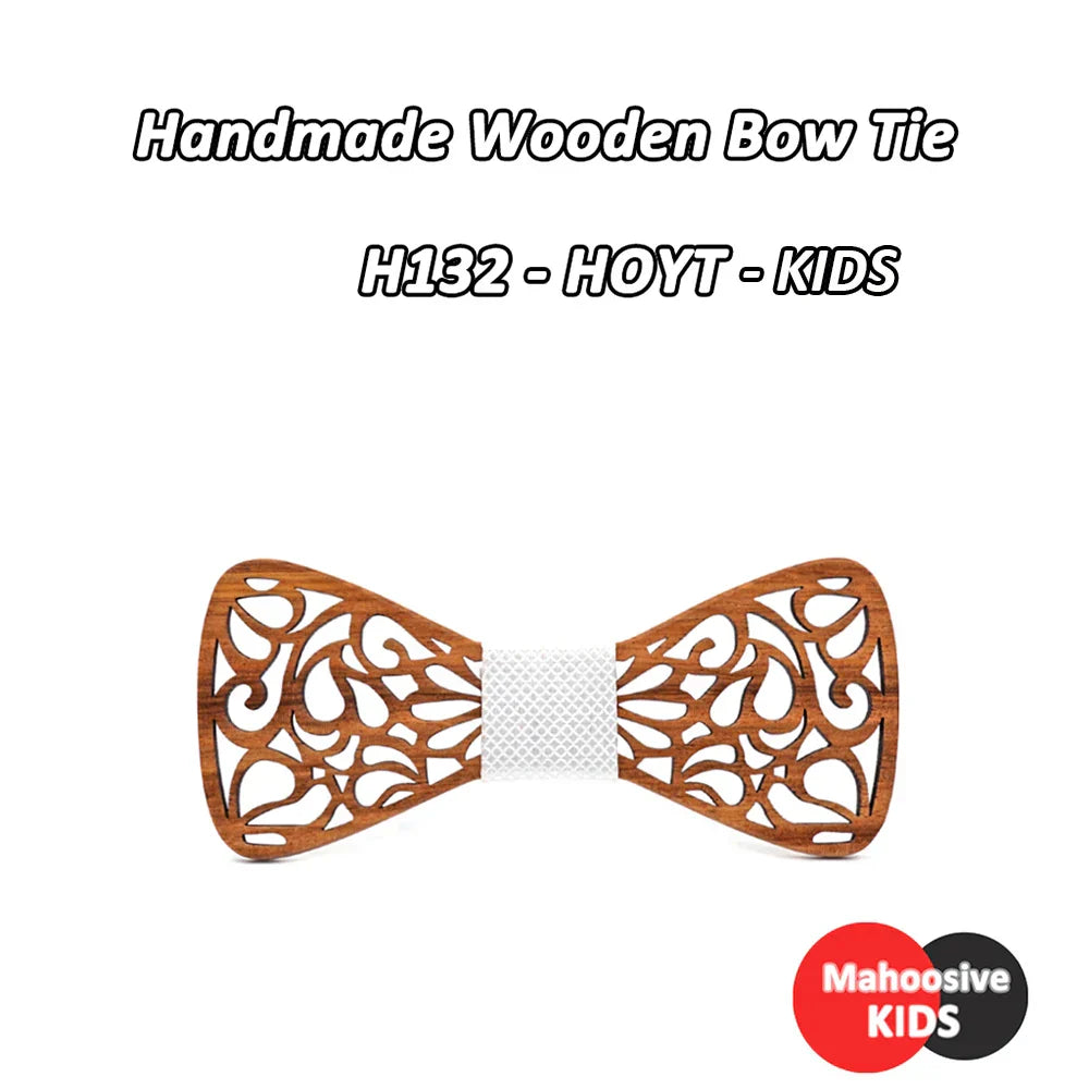 Mahoosive New Floral Wood Bow Ties for Men