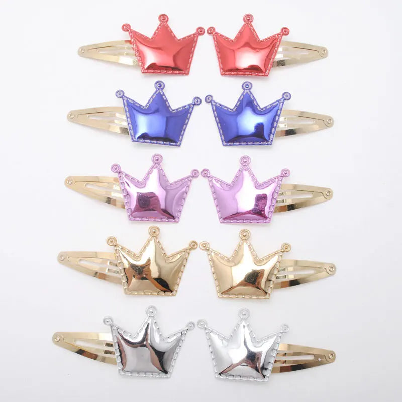 10pcs/lot Small Size Girls Hairclips Glitter Heart Birthday