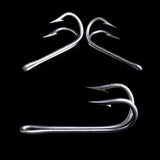 15pcs 25# Stainless Steel Double Fishing Hook Fish