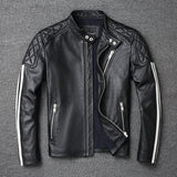 2021 New fashion Men Leather Jacket 100% Genuine