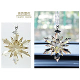 Car Styling Snowflake Crystal Pendant Car Ornament Modern