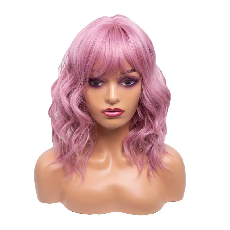 Amir Brown Wigs Synthetic Natural Wavy Wigs for