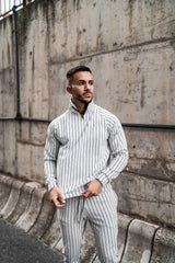 2020 New 3D Plaid Men's Sports fitness Zipper