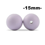 15mm 100pcs Round Silicone Beads Teether Baby Nursing