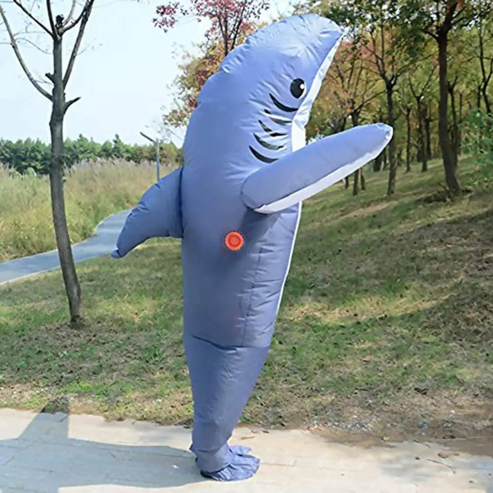 Inflatable Costume Shark Game Fancy Dress Party Jumpsuit