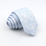New Floral Tie For Men Skinny Casual Cotton