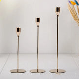 IMUWEN Metal Candle Holders Luxury Candlestick Fashion Wedding