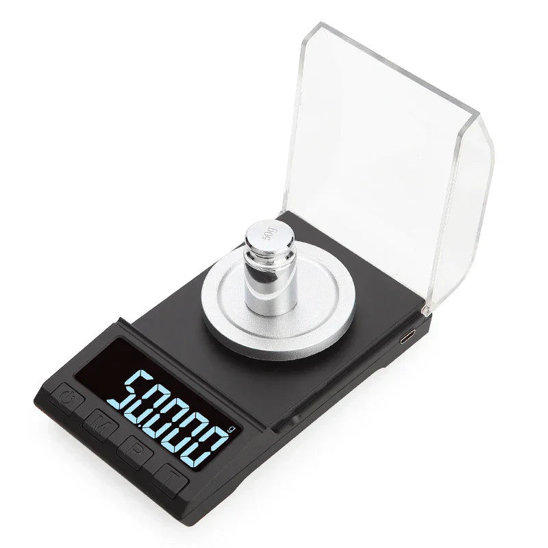 0.001g Precision Electronic Scales 100g/50g/20g Digital Weighing Gem