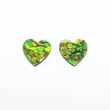 30x30mm 30pcs Acrylic with Shell Heart