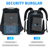 Fenruien Waterproof Backpacks USB Charging School Bag Antitheft