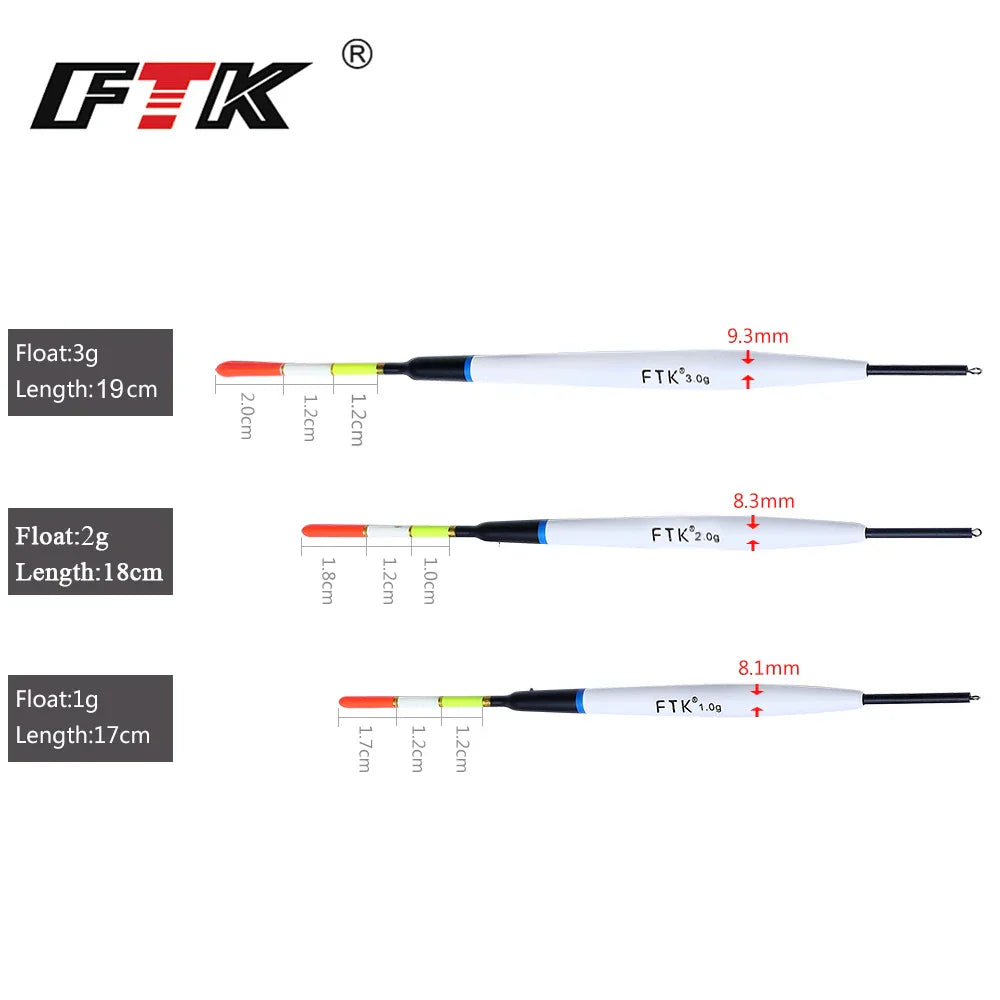 FTK Barguzinsky Fir 5Pcs/Lot Bobber Fishing Float Length