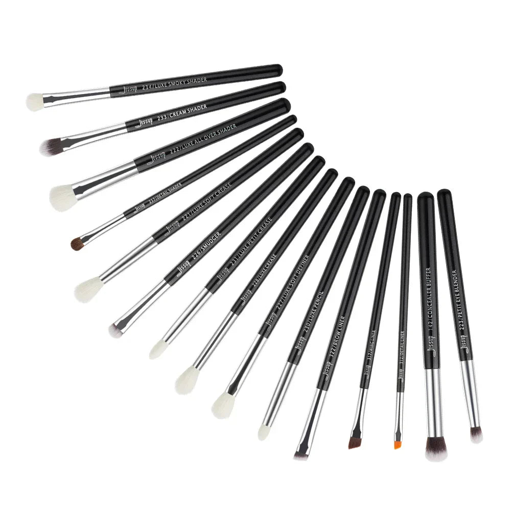 Jessup Makeup Brushes Set Synthetic-Natural Hair Foundation Powder