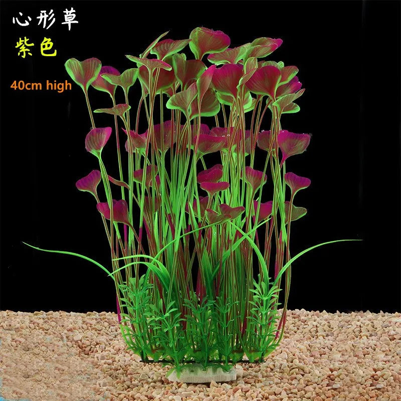 24-52cm Large Aquarium Plants Plastic Grass Fish Tank