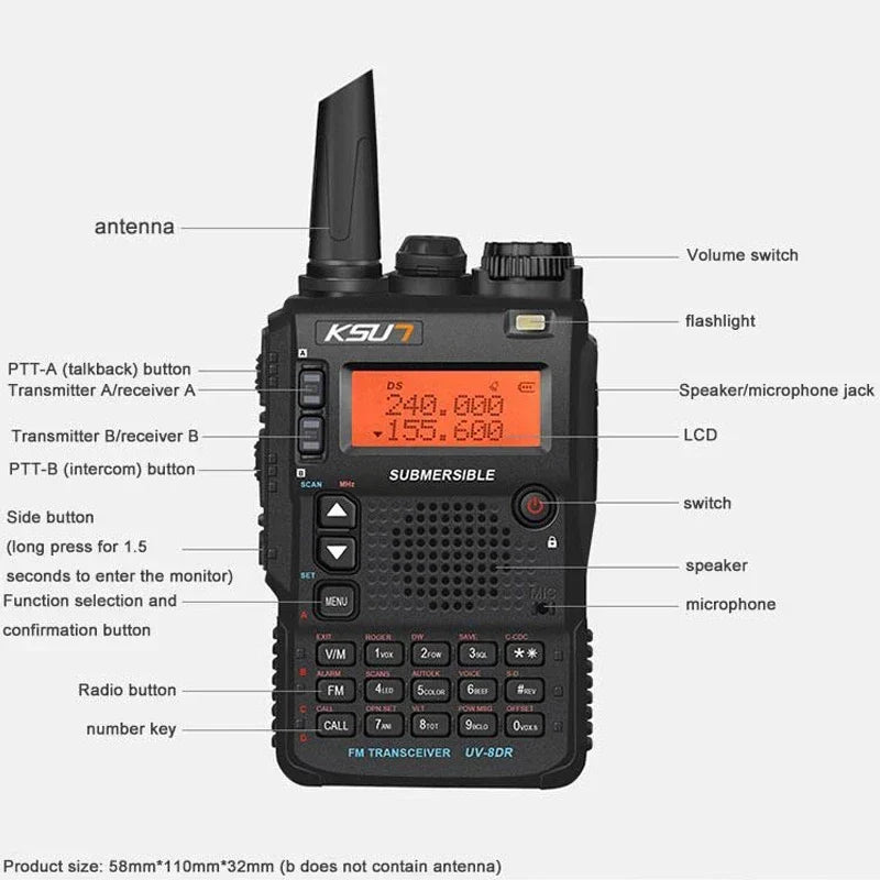 Walkie Talkie Long Range 10W For Hunting And