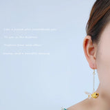 Original Golden Fish Dangle Earrings For Women Creative
