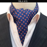 Men Vintage Polka Dot Wedding Formal Cravat Ascot