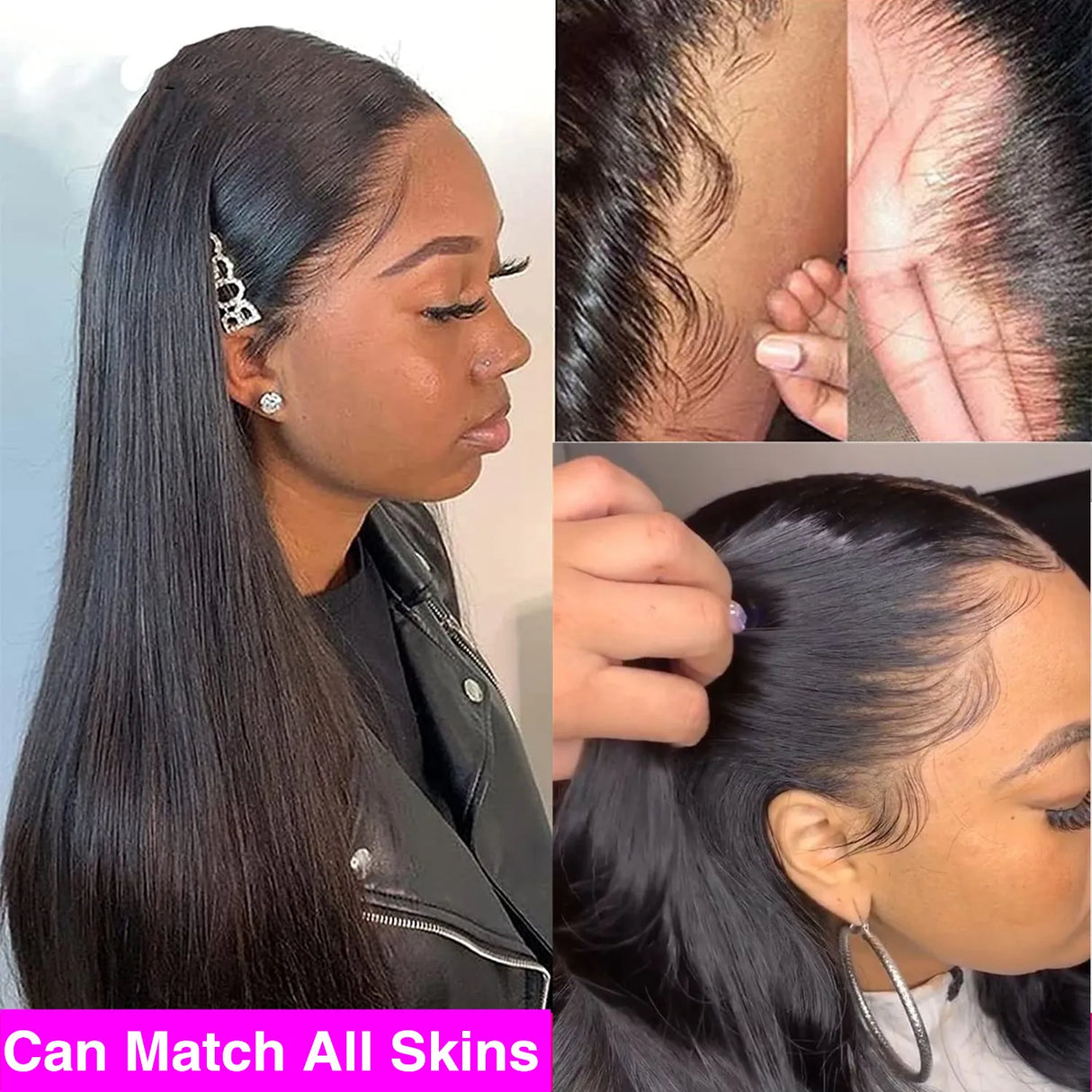 Straight Lace Front Wigs Human Hair 13x4 13x6