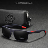 KDEAM Rectangular Ultra Light TR90 Sunglasses Men Polarized