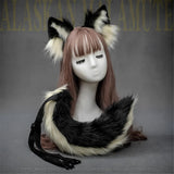 Plush Dog Cat Ears Cosplay Lolita Headband Dog