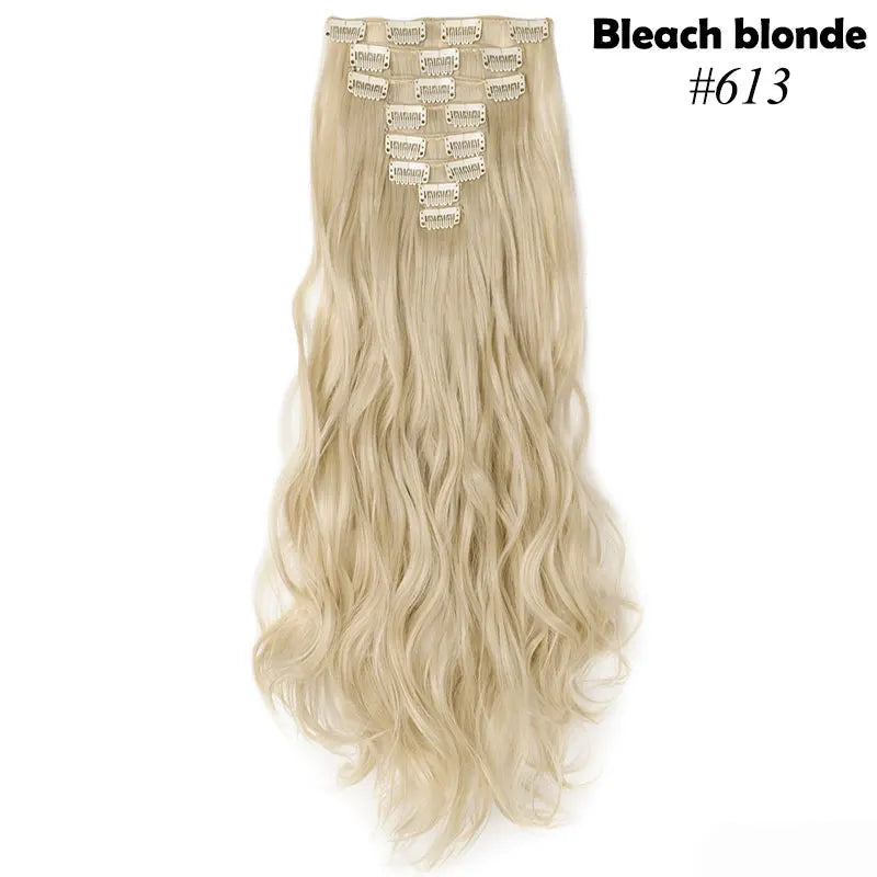 S-noilite Synthetic 24inch 140g 8PCS/set Clip In On