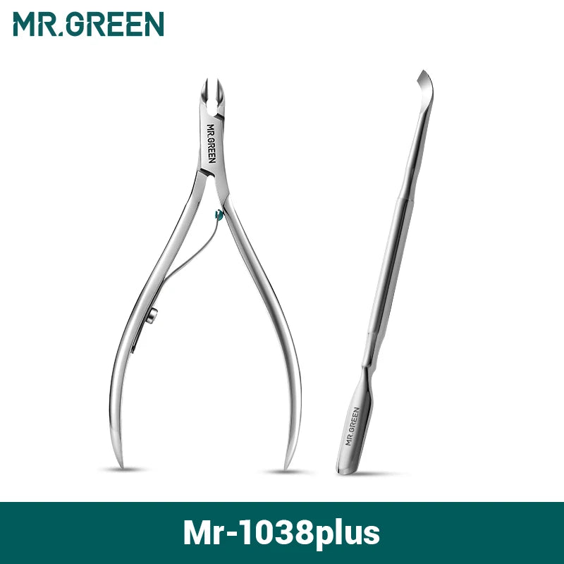 MR.GREEN Nail Cuticle Nipper Manicure Scissors Stainless Steel