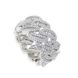 2023 New Iced Out Bling Men Finger Jewelry