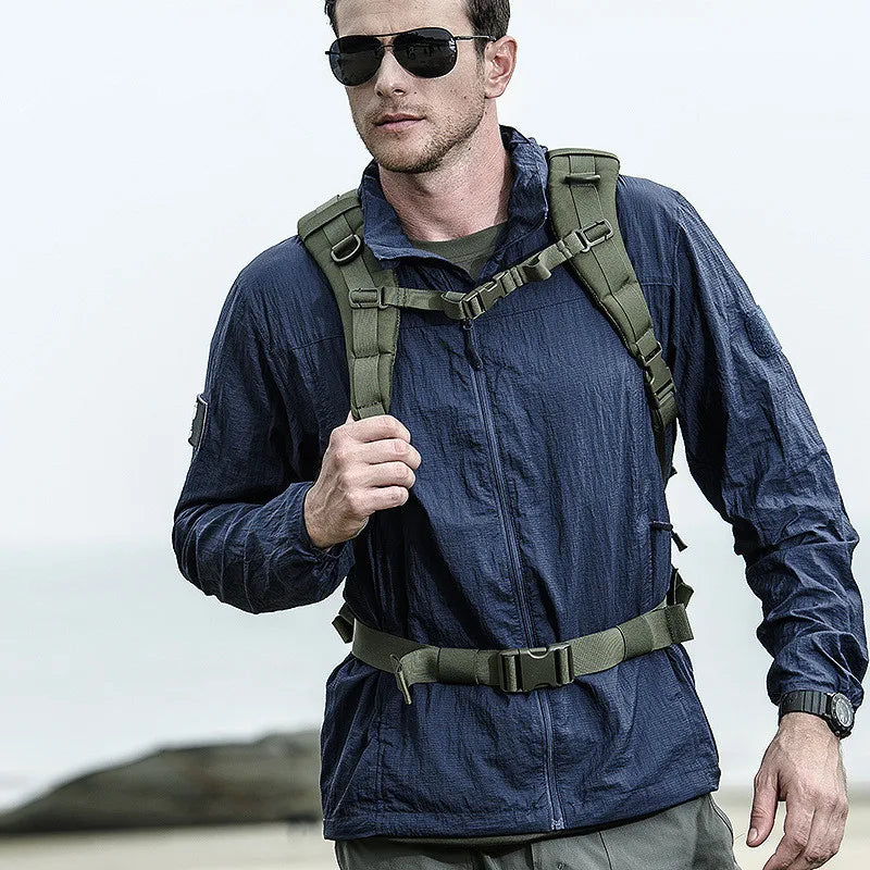 Summer Lightweight Tactical Jacket Men's Windbreaker Thin Skin