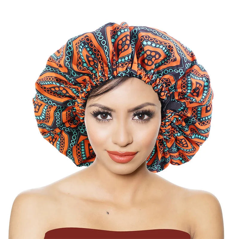2021 Oversize Africa print invisible adjustable Ribbon Headband