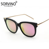 Trendy Cat Eye Metal Polarized Sunglasses Men Driving