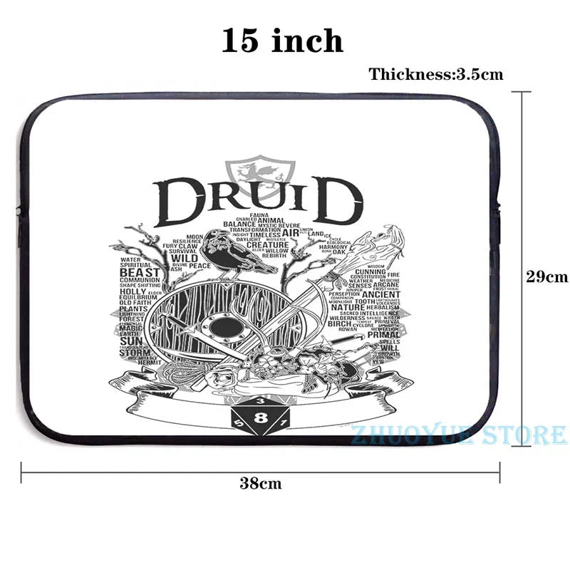 Graphic print RPG Class Series Druid  Black