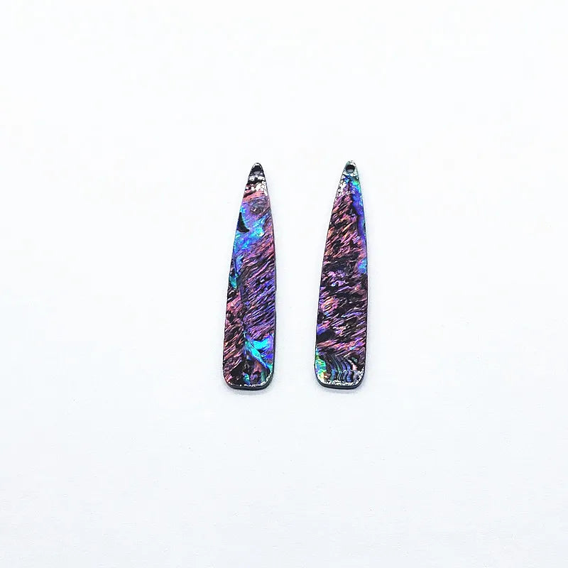 54x12mm 30pcs Acrylic with Shell Drop