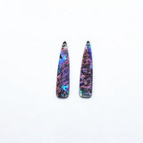 54x12mm 30pcs Acrylic with Shell Drop