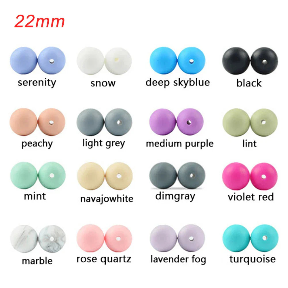 Silicone Bead Wholesale 500pcs/lot Silicone Beads 12mm &