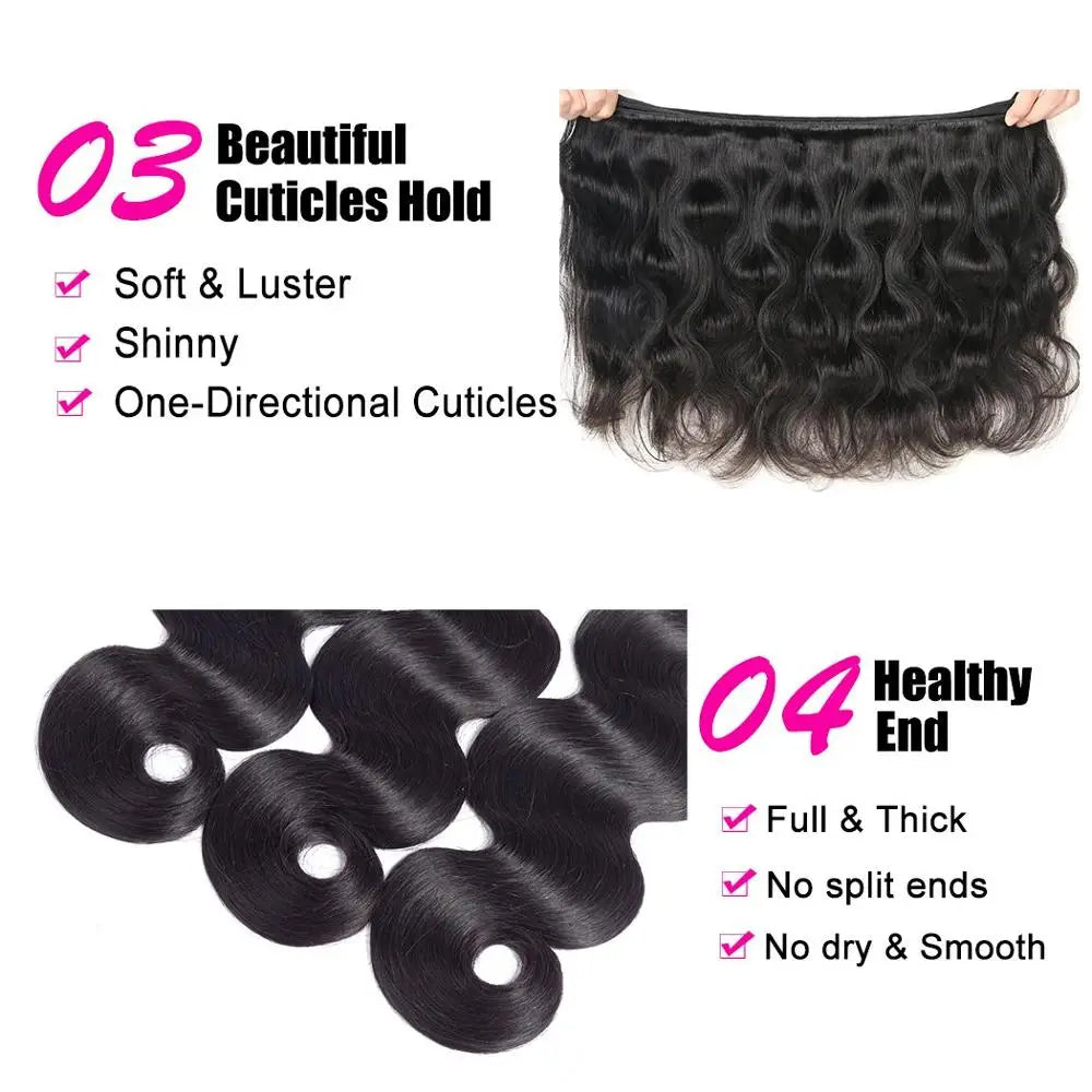 Body Wave Bundles Remy Hair 1 3 4