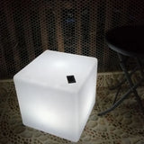 LED Cube Stool Seat Glowing Chair Patio Decorative