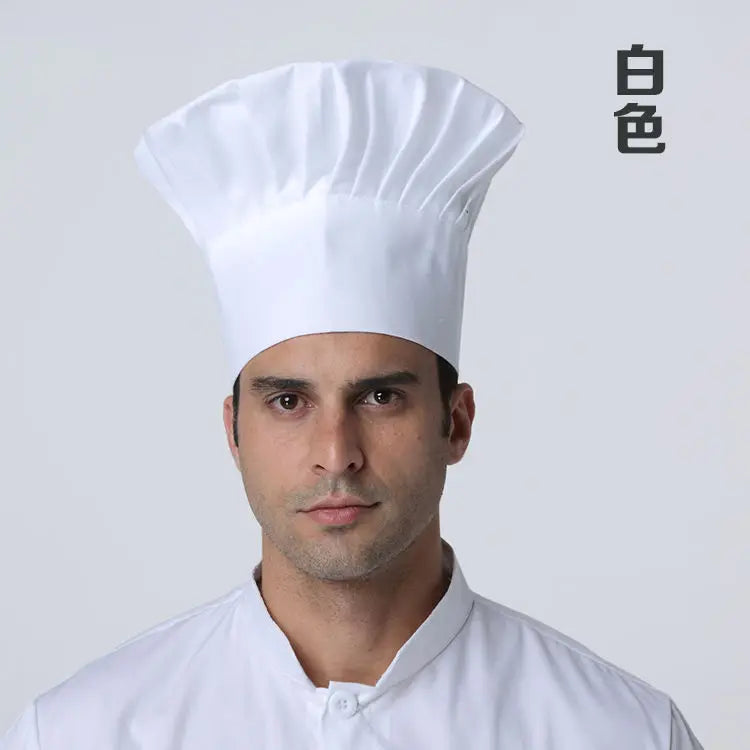 Men Master Cook Caps White Chef Hat Waiter