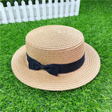 Summer New Women's Sun Hat Bucket cap Ribbon