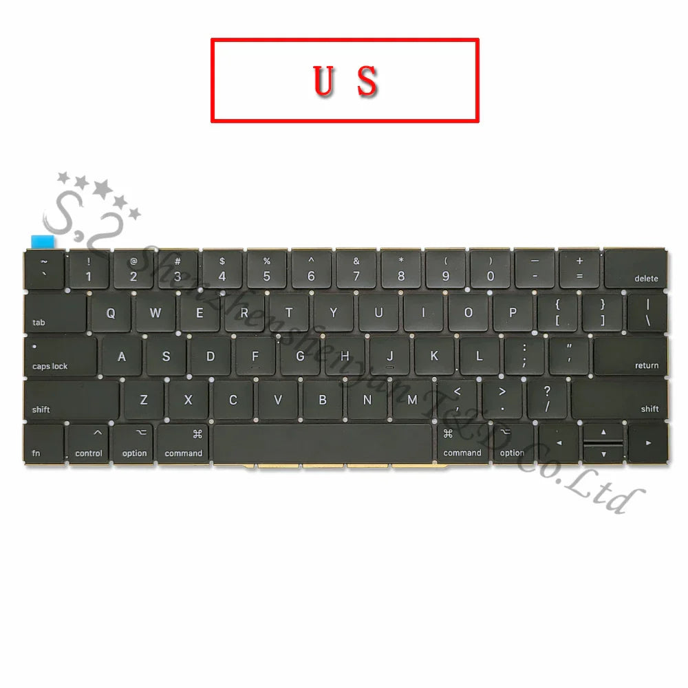 New A1706 A1707 US/UK/Spanish/Korean/French Keyboard For Macbook Pro