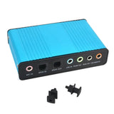 Sound Card Adapter 6 Channels External Converters Retractable