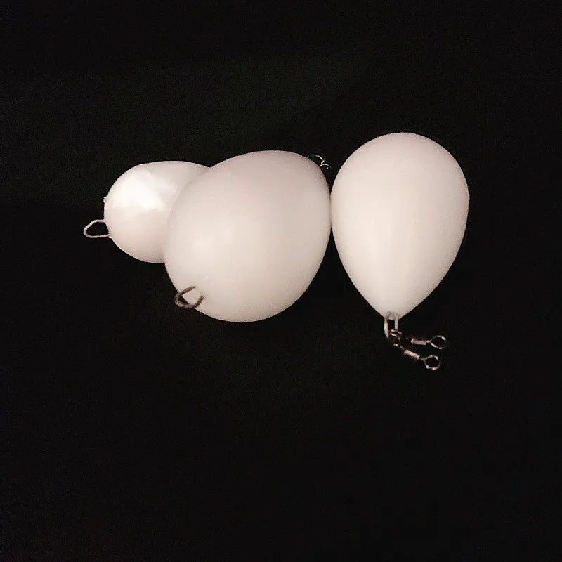 NEWS 5pcs egg float upward White bobber float