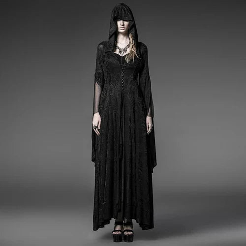 Court vintage lace hooded coat Hallowee dress punk