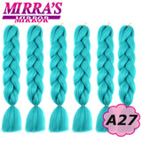 Synthetic Jumbo Braids Hair Omber Braiding Hair Extensions for Women Yaki Texture Black Blue Fake Hair Mirra’s Mirror