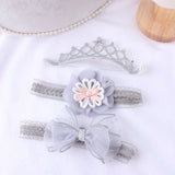 3pcs/lot Newborn Headwear Baby Girl Flower Headbands Lace