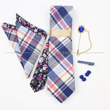 5 PCS Luxury Cotton Patchwork 7cm Tie Set